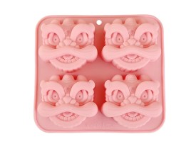 Molde silicona 4 jabones LEON DANZA CHINA 